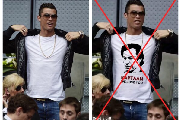 Viral Image Of Cristiano Ronaldo Wearing Imran Khan Shirt Is Old And Edited